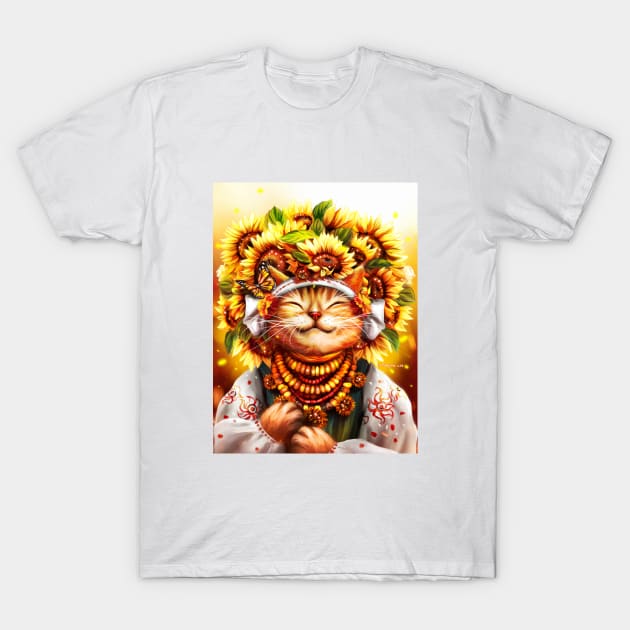 sunny cat T-Shirt by Marysha_art